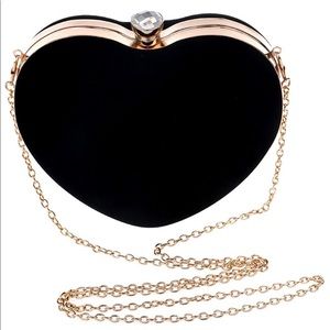 Velvet Heart Clutch Purse